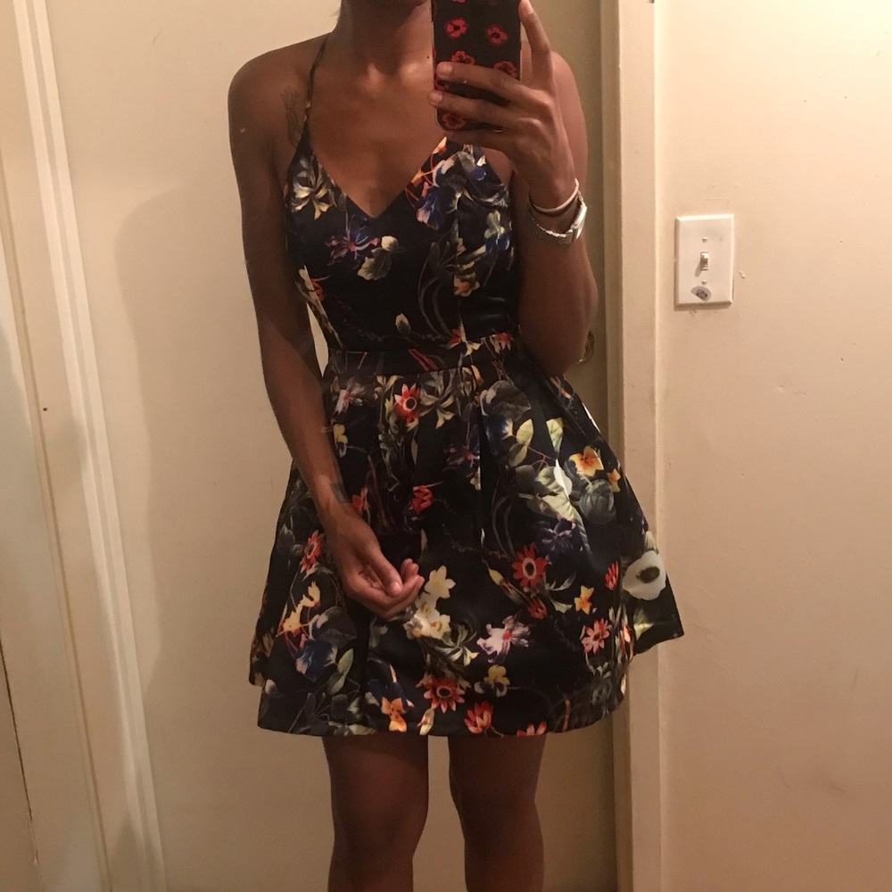 FLORAL PUFF DRESS